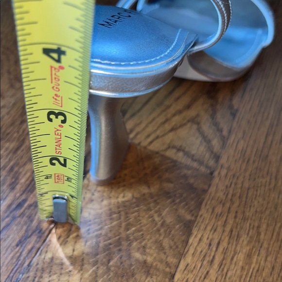 🆕 Marc Fisher Women's Silver Hallen Heeled Dress Sandals Size 6.5 - Picture 10 of 11